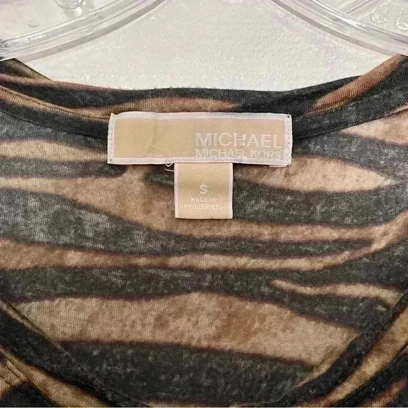MICHAEL KORS Animal Print Top | Size Small - Picture 3 of 5
